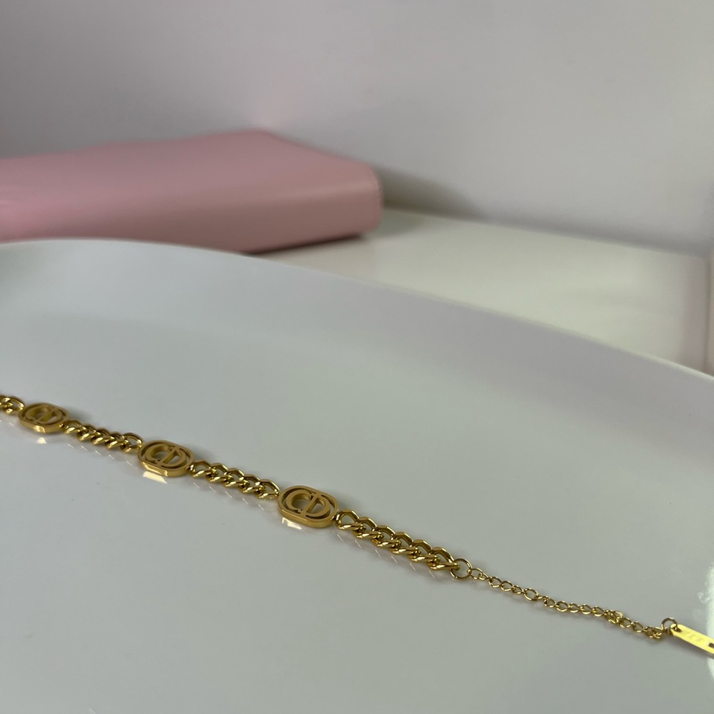 Brazalet CD, Gold plated 18k